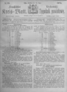Fraust&auml;dter Kreisblatt. 1874.06.19 Nr25