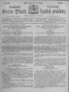 Fraust&auml;dter Kreisblatt. 1874.08.14 Nr33