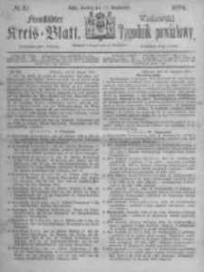 Fraust&auml;dter Kreisblatt. 1874.09.11 Nr37