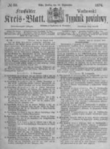 Fraust&auml;dter Kreisblatt. 1874.09.25 Nr39