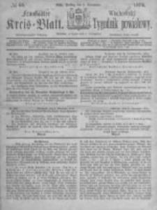Fraust&auml;dter Kreisblatt. 1874.11.06 Nr45