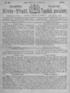 Fraust&auml;dter Kreisblatt. 1874.11.13 Nr46