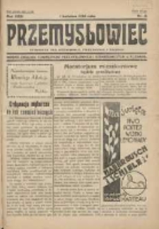 Przemysłowiec: tygodnik dla polskiego rzemiosła, przemysłu i handlu: organ Związku Towarzystw Przemysłowych 1934.04.01 R.31 Nr13