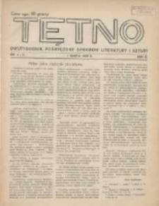 Tętno: dwutygodnik poświęcony sprawom literatury i sztuki 1928.03.01 R.2 Nr4/5