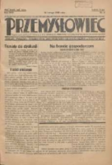 Przemysłowiec: tygodnik dla polskiego rzemiosła, przemysłu i handlu: organ Związku Towarzystw Przemysłowych 1933.02.26 R.30 Nr6