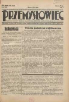 Przemysłowiec: tygodnik dla polskiego rzemiosła, przemysłu i handlu: organ Związku Towarzystw Przemysłowych 1933.03.05 R.30 Nr7