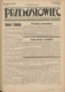 Przemysłowiec: tygodnik dla polskiego rzemiosła, przemysłu i handlu: organ Związku Towarzystw Przemysłowych 1933.09.10 R.30 Nr34