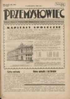 Przemysłowiec: tygodnik dla polskiego rzemiosła, przemysłu i handlu: organ Związku Towarzystw Przemysłowych 1933.10.22 R.30 Nr40