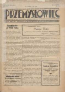Przemysłowiec: tygodnik dla polskiego rzemiosła, przemysłu i handlu: organ Związku Towarzystw Przemysłowych 1933.12.31 R.30 Nr50