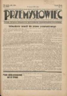 Przemysłowiec: tygodnik dla polskiego rzemiosła, przemysłu i handlu: organ Związku Towarzystw Przemysłowych 1934.03.18 R.31 Nr11