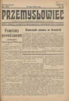 Przemysłowiec: tygodnik dla polskiego rzemiosła, przemysłu i handlu: organ Związku Towarzystw Przemysłowych 1934.07.29 R.31 Nr30