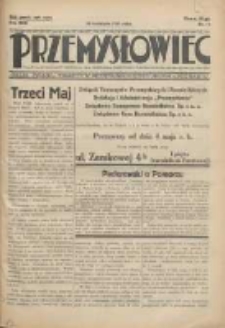 Przemysłowiec: tygodnik dla polskiego rzemiosła, przemysłu i handlu: organ Związku Towarzystw Przemysłowych 1933.04.30 R.30 Nr15