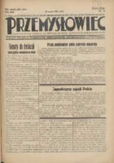 Przemysłowiec: tygodnik dla polskiego rzemiosła, przemysłu i handlu: organ Związku Towarzystw Przemysłowych 1933.05.28 R.30 Nr19