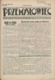 Przemysłowiec: tygodnik dla polskiego rzemiosła, przemysłu i handlu: organ Związku Towarzystw Przemysłowych 1933.07.30 R.30 Nr28