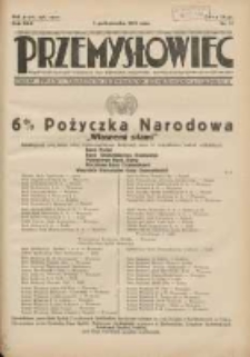 Przemysłowiec: tygodnik dla polskiego rzemiosła, przemysłu i handlu: organ Związku Towarzystw Przemysłowych 1933.10.01 R.30 Nr37