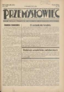 Przemysłowiec: tygodnik dla polskiego rzemiosła, przemysłu i handlu: organ Związku Towarzystw Przemysłowych 1933.11.05 R.30 Nr42