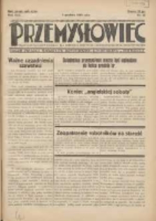 Przemysłowiec: tygodnik dla polskiego rzemiosła, przemysłu i handlu: organ Związku Towarzystw Przemysłowych 1933.12.03 R.30 Nr46