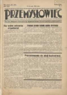 Przemysłowiec: tygodnik dla polskiego rzemiosła, przemysłu i handlu: organ Związku Towarzystw Przemysłowych 1934.01.14 R.31 Nr2