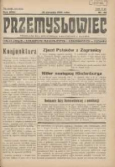 Przemysłowiec: tygodnik dla polskiego rzemiosła, przemysłu i handlu: organ Związku Towarzystw Przemysłowych 1934.08.12 R.31 Nr32