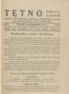 Tętno: organ Towarzystwa Młodych Zwolennik&oacute;w Literatury i Sztuki 1927.10.15 R.1 Nr2