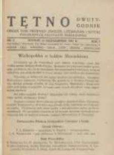 Tętno: organ Towarzystwa Młodych Zwolenników Literatury i Sztuki 1927.10.15 R.1 Nr2