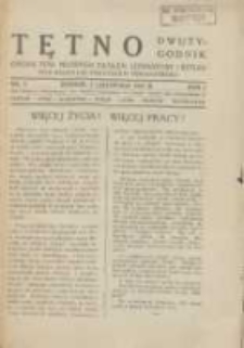 Tętno: organ Towarzystwa Młodych Zwolennik&oacute;w Literatury i Sztuki 1927.11.01 R.1 Nr3