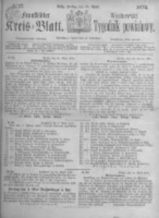 Fraust&auml;dter Kreisblatt. 1873.04.25 Nr17