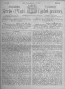 Fraust&auml;dter Kreisblatt. 1874.04.02 Nr14