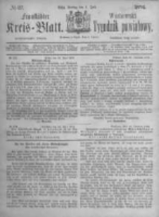 Fraust&auml;dter Kreisblatt. 1874.07.03 Nr27