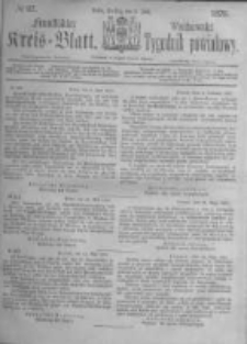 Fraust&auml;dter Kreisblatt. 1875.07.02 Nr27