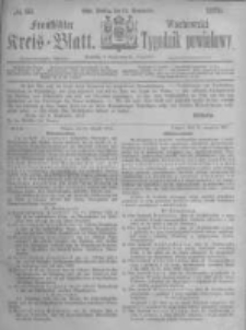 Fraustädter Kreisblatt. 1875.09.24 Nr39