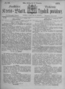 Fraust&auml;dter Kreisblatt. 1875.11.26 Nr48