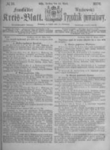 Fraust&auml;dter Kreisblatt. 1876.04.14 Nr15