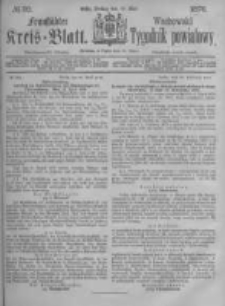 Fraust&auml;dter Kreisblatt. 1876.05.19 Nr20