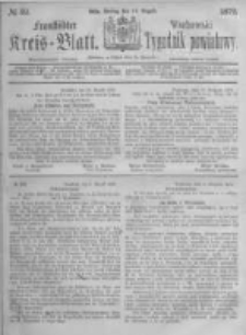 Fraust&auml;dter Kreisblatt. 1876.08.18 Nr33