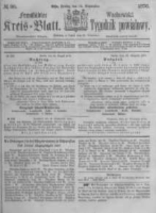 Fraustädter Kreisblatt. 1876.09.22 Nr38