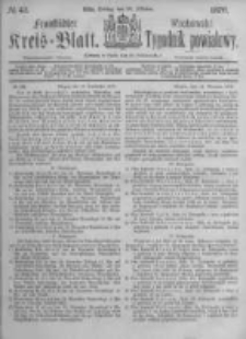 Fraust&auml;dter Kreisblatt. 1876.10.20 Nr42