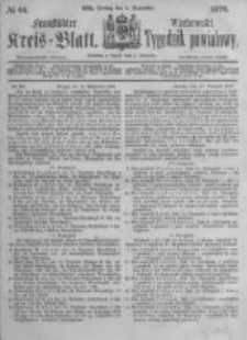 Fraust&auml;dter Kreisblatt. 1876.11.03 Nr44