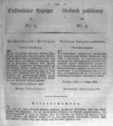 Oeffentlicher Anzeiger zum Amtsblatt No.9. der Königl. Preuss. Regierung zu Bromberg. 1826