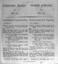 Oeffentlicher Anzeiger zum Amtsblatt No.10. der K&ouml;nigl. Preuss. Regierung zu Bromberg. 1826