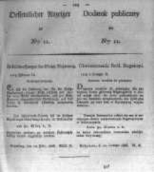 Oeffentlicher Anzeiger zum Amtsblatt No.11. der K&ouml;nigl. Preuss. Regierung zu Bromberg. 1826