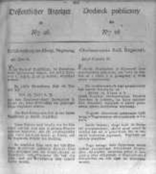 Oeffentlicher Anzeiger zum Amtsblatt No.26. der K&ouml;nigl. Preuss. Regierung zu Bromberg. 1826