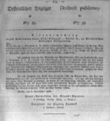 Oeffentlicher Anzeiger zum Amtsblatt No.39. der K&ouml;nigl. Preuss. Regierung zu Bromberg. 1826
