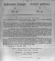Oeffentlicher Anzeiger zum Amtsblatt No.39. der Königl. Preuss. Regierung zu Bromberg. 1826