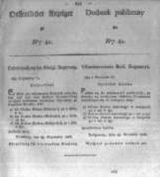 Oeffentlicher Anzeiger zum Amtsblatt No.41. der K&ouml;nigl. Preuss. Regierung zu Bromberg. 1826