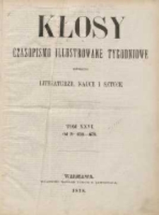 Kłosy: czasopismo ilustrowane, tygodniowe, poświęcone literaturze, nauce i sztuce 1877.12.22(1878.01.03) T.26 Nr653