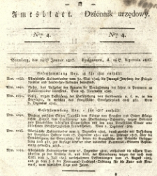 Amtsblatt der Königlichen Preussischen Regierung zu Bromberg. 1827.01.26 No.4
