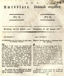 Amtsblatt der K&ouml;niglichen Preussischen Regierung zu Bromberg. 1827.02.09 No.6