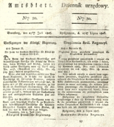 Amtsblatt der K&ouml;niglichen Preussischen Regierung zu Bromberg. 1827.07.27 No.30