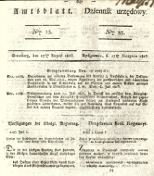 Amtsblatt der Königlichen Preussischen Regierung zu Bromberg. 1827.08.17 No.33